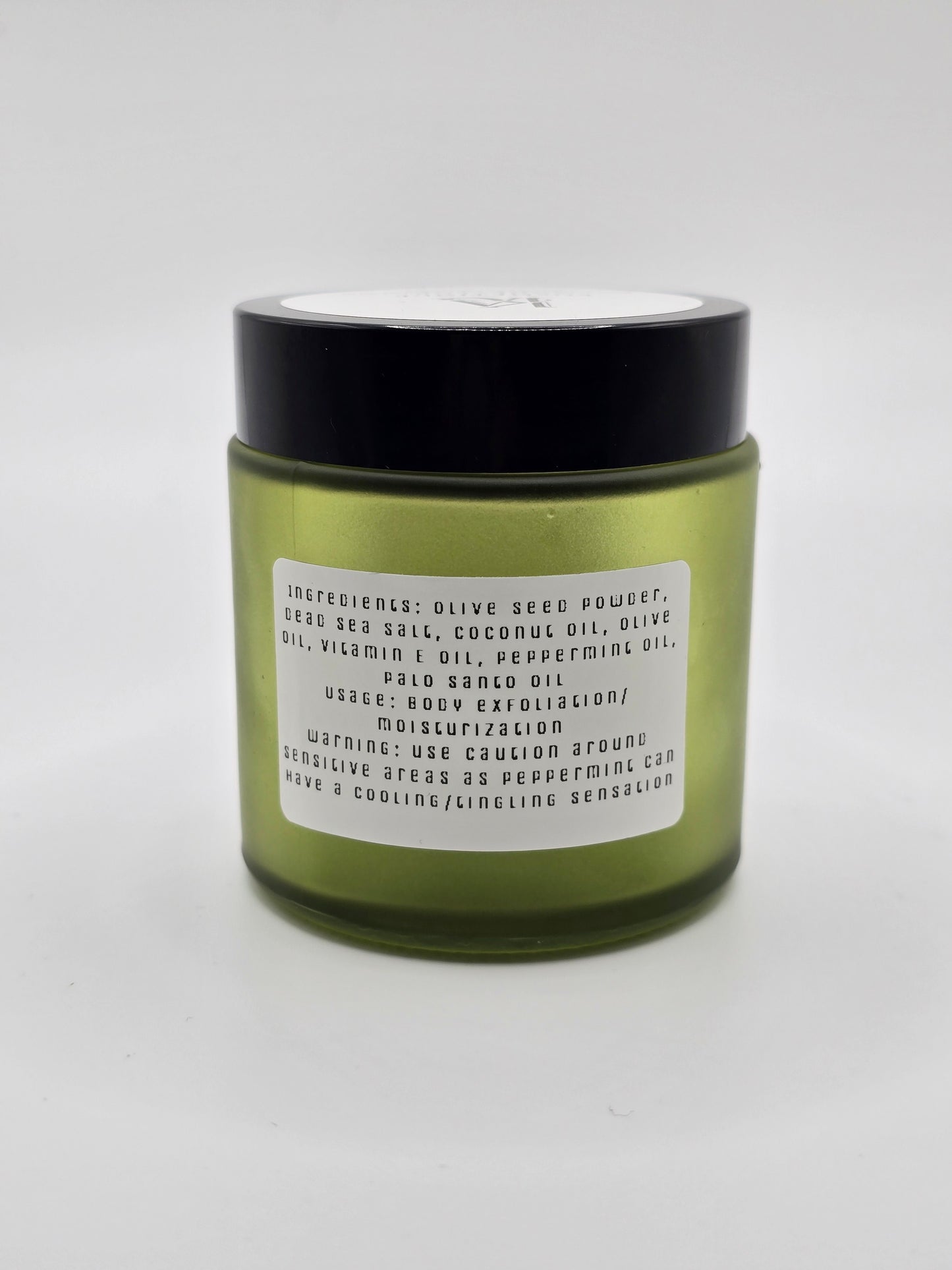 Olive Seed Dead Sea Salt Scrub- Palo Santo Scented